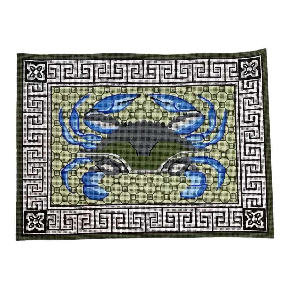 Blue Crab Canvas from The Point of it all. Zweigart Germsny.